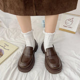 platform shoes School Uniform shoes Jk Student Shoes Girls Women Lolita shoes Girl Round Toe lolita mary janes Vintage