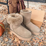 Breakj Autumn And Winter New Thick Bottom To Keep Warm Snow Boots Women With Velvet Winter Cotton
