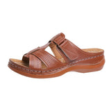 Breakj Women's Slippers In The Summer Of 2025 New Slope And Flat Bottom With The Toe 35 -44 Yards Women's