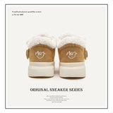 Breakj Shoes Ug Meng Big Shoes Winter Thick Soles Plus Velvet Warm Cotton Shoes Couple Short-Sleeve Snow Boots Men's