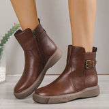 Boots British Style 2023 Autumn And Winter New Spring And Autumn Single Boots Retro Thick Soles Chelsea Short Boots In