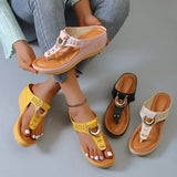 Breakj Women's Shoes 2024 Summer New Beach Clip Slope And Cool Slippers Women's Women's
