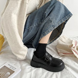 New Lolita shoes 2022 female Mary Jane shoes Japanese JK uniform thick-soled leather shoes black retro loafers College girl