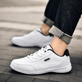 Casual Shoes Sneakers Trend Leather Shoe Italian Breathable Leisure Male Sneakers Non-Slip Footwear Men Vulcanized