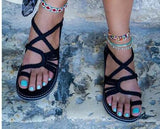 Sandals Rope Bohemia Beach Flip Flops Casual Flats Ladies Outdoor Open Toe Flat Sandals Summer 2020 Women's Fashion