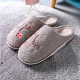 Cute Deer Slippers Candy Color Plush Shoes Women Winter 2021 Indoor Home Keep Warm Female Couple Slippers