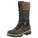 Women's Boots 2022 Autumn and Winter New Lace-up Knitted Women's Mid-calf Casual Thick-soled Shoes Fleece Warm Botas De