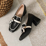 Breakj Hongxin A Foot Pedal Lazy Single Shoes Female 2023 Soft Leather Flat Bow Happy Shoes British Style Small Leather