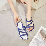 Plus Thicken Sandals Slip on Woman Croc Anti-Skid Hole Jelly Shoes Flat Garden Beach Plus Size Sandalias De Verano Para