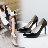 Breakj 2025 New Sharp-Cut Patent Leather Solid Color Bag Head Pedal Shallow High Heels Commuting Interview French
