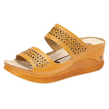 Sandals Women Comfortable Open Toe Beach Sandals Women Shoes Outdoor Female Slippers Slip On Wedge Sandals Footwear