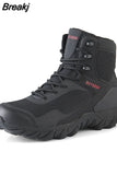 Men Military Boots Outdoor Hiking boots Non-slip rubber Boots Tactical Desert Combat Boots Army Work Shoes Men