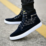 And Winter Style High Upper Shoes Korean Version Male Shoes Student Canvas Shoes Men's Casual Shoes Trend All Kinds Of Board