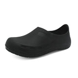 Men's Chef Kitchen Working Slippers Black Garden Shoes Summer Breathable Mules Clogs Men Anti Slip Hospital Shoes