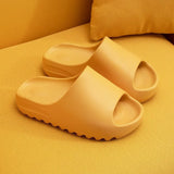 Men and Women Slippers Non-slip Beach Slides Bathroom Eva Shoes Thicken Solid Color Home Indoor Shoes Shower