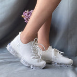 Women 2020 Platform Shoes Mesh Air Cushion Female White Shoes Women's Running Shoes Summer Autumn Sports