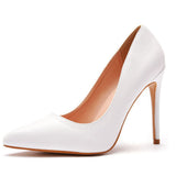 Breakj Cm Sexy Pointed High Heel Single Shoes Women Fine Heel Shoes Pointed Shoes Fashion Commute White Large Size