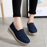 Spring Women Flats Shoes Woman Platform Slip On Flats Sneakers Women Suede Ladies Tenis Loafers Moccasins Casual