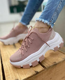 2021 New Sock Sneakers Plaform Slip On Breathable Kniting Casual Women Shoes Good Quality Light Mesh Walking