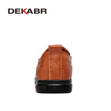 Summer Men Shoes Casual Luxury Brand Genuine Leather Mens Loafers Moccasins Italian Breathable Slip on Boat Shoes Size