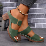 Breakj Thick High With Cool Slippers 2024 New Summer Large Size A Word With Slippers Fashion Slippers