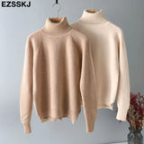 color basic sweater thick Sweater Women Pullover Casual Turtleneck Long Sleeve Knit Sweater Female