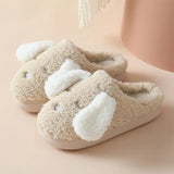Slippers For Women Shoes Cartoon Animals Fluffy Slipper Woman Winter Comfortable Footwear Female Indoor Ladies Warm