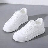 Breakj Small White Shoes Students Korean Version Female Tide 2025 Spring New Platform Increased Breathable Casual Shoes Street Shot