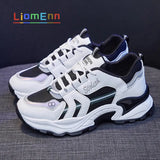 Chunky Sneakers Women Shoes 2021 Fashion Korean White Casual Running Sport Shoe Platform Vulcanized Tennis Basket