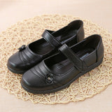 Flat Shoes Casual Women Loafers Soft Leather Women's Moccasins Shallow Boat Shoes Fashion Velcro Female Shoes Zapatos