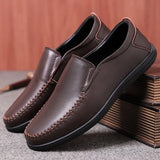 Leather Men Casual Shoes Luxury Brand Formal Business Mens Loafers Moccasins Breathable Slip on Male Driving Shoes