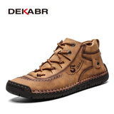 Size 39~48 Winter Snow Boots Ankle Waterproof With Fur Plush Warm Male Casual Boots Work Fashion Boots Comfort Men
