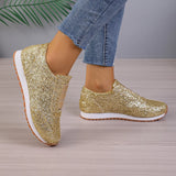 Breakj New Sequins Sports Leisure Shallow Mouth Flat Bottom Round Head And One Foot Pedal Women's