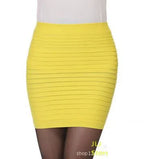 Summer Skirts Sexy Short Ladies Skirt High Waist A-Line Skirts High Elastic Black Red Pleated Skirt Candy