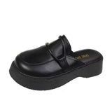 Retro Baotou Semi-Slippers Women Wear The New Round Head Muller Sandals Ins Trend In Spring And Summer
