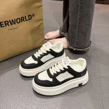 Breakj New Sports Shoes Women's Board Shoes Solid Color Ins Tide Shoes Hot Style Four Seasons Regular College Wind Small