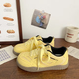 Breakj Training Shoes Female Small White Shoes Autumn New Versatile Thick Sole Heighten Comfortable Outside Wear Small Red Book Same