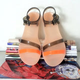 New Women Flat Buckle Summer Sandals Jelly Shoes Open Toe Casual Shoes Female Candy Color Beach Shoes Ladies