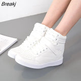 Women's Sneakers Women Spring White Wedge Sports Shoes Female Casual Vulcanized Shoe Running Fashionable Platform High