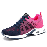 Women Lightweight Flats Shoes Casual Trainers 2021 fashion Lace-Up Mesh Soft Outdoor Sports Breathable Running