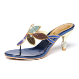 New Water Drill Sandals For Women In Summer Bohemian High-Heeled Flip-Flops Are