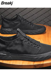 Men's Sneakers Canvas Breathable Casual Shoes Men's Slip on Walking Flats That's Shoes Vulcanized Shoes Fashion Men's