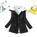 New Autumn Winter Women Cotton Coats Medium Long Wadded Slim Jacket Thermal Warm Parkas Casual Quilt