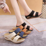 Breakj Thick Bottom Slippers Female Foot Pedal Home Slippers Car Sewing Hollow Slippers Female Women