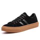 o'clock Autumn Men's Casual Genuine Leather Shoes Luxury Soft Anti-skid Breathable Sneakers Natural Skin Vulcanized