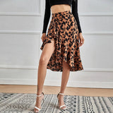 Summer Vintage Skirt Women High Waist Elegant Slim Skirts Female OL Package Hip A-Line Pencil Skirt Streetwear Mujer