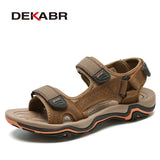 Hot Sale New Fashion Summer Leisure Beach Men Shoes High Quality Leather Sandals Plus Size 45 Men's Outdoor