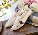 Breakj Single Drag / Cotton Mop Tip Fashion Chinese National Style Retro Embroidered Cloth Art Women's
