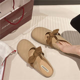 2024 New Fashion Bowtie Shoes Women's Fashion Temperament Simple And Comfortable