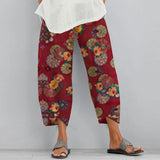 2022 ZANZEA Vintage Harem Pants Women's Print Trousers Casual Floral Long Pantalon Palazzo Female Elastic Waist Turnip
